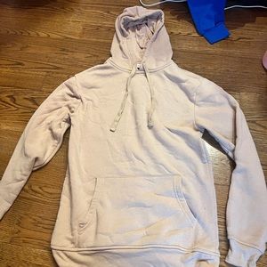 Beige drawstring hoodie
